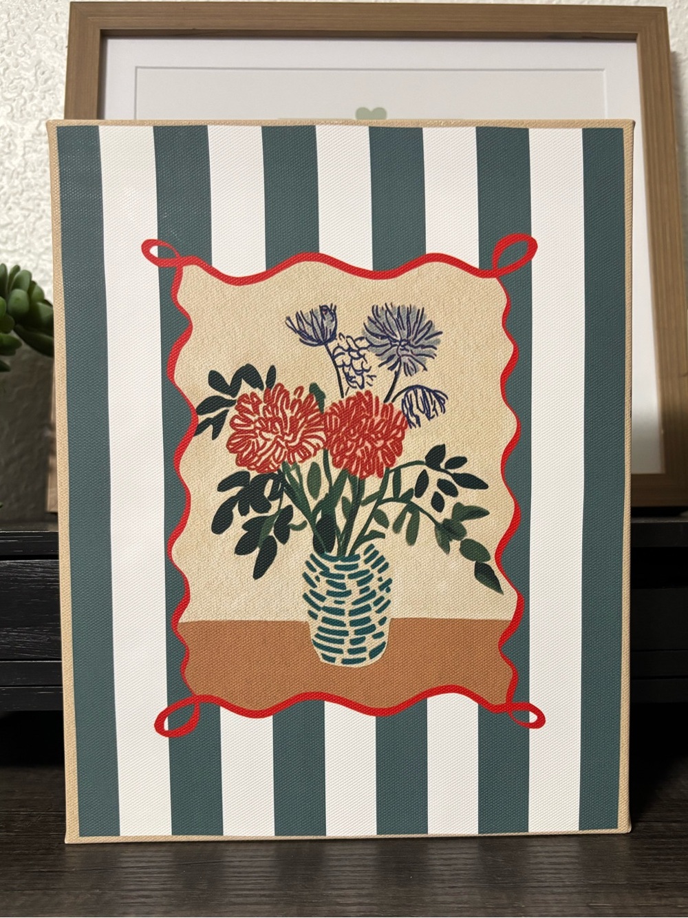 Bold Stretched Canvas Wall Decor (NWOT)